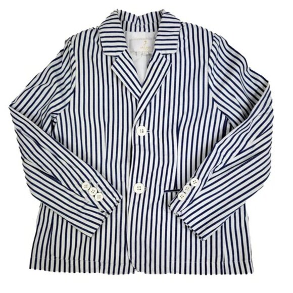 Jacadi Other - Jacadi ! 100% Cotton blue stripe blazer and shorts boy (10 YRS)